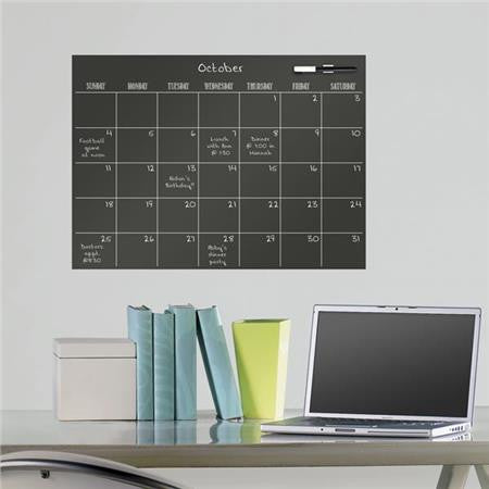 Black Dry Erase Calendar
