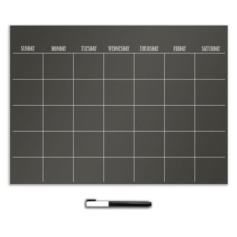 Black Dry Erase Calendar Wall Stickers