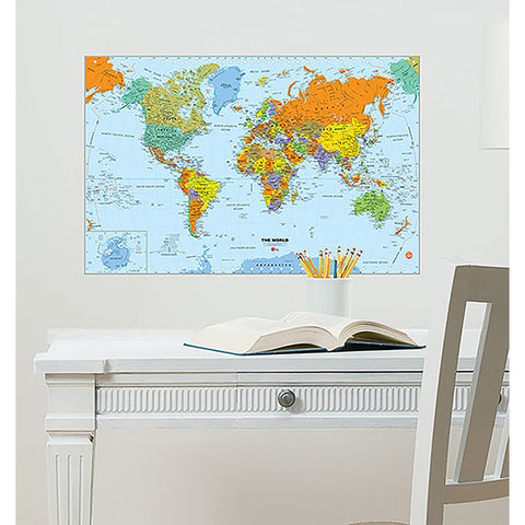 Dry Erase Map (Small) - World