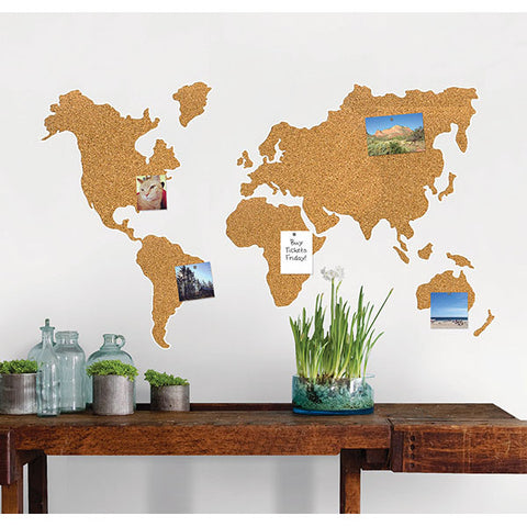 Cork Map Pinboard