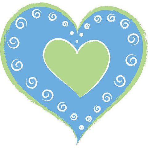 Heart of Hearts - Blue Wall Stickers