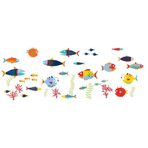 Fish Tales Wall Art Sticker Kit