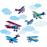Mighty Vintage Planes Wall Art Sticker Kit