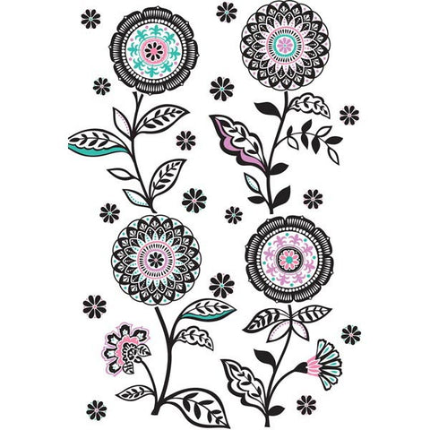 Floral Medley Wall Art Sticker Kit