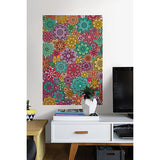 Marigold Floral Colouring Wall Decal