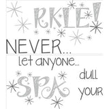 Sparkle Wall Quote