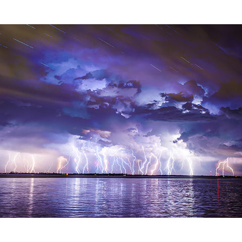 Lightning Strikes Wall Mural