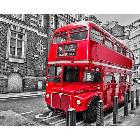 London Bus Wall Mural