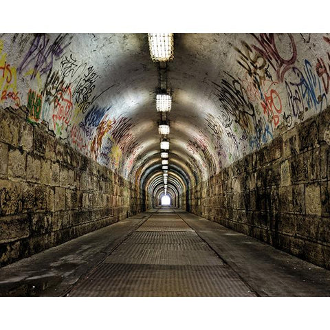 Graffiti Tunnel Wall Mural